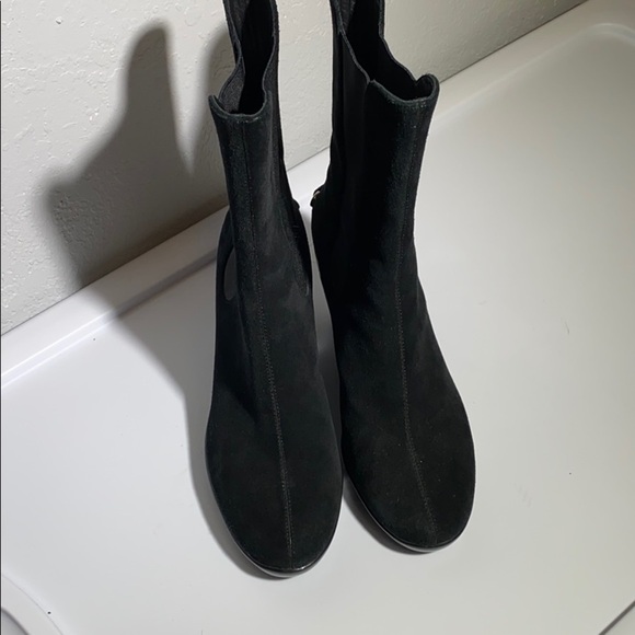 Cole Haan women’s suede booties Sz 7B black - Picture 1 of 10